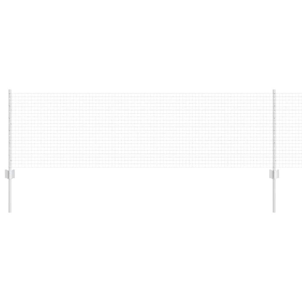 Recinzione con Posto Argento 0,6 x 100 m Acciaio