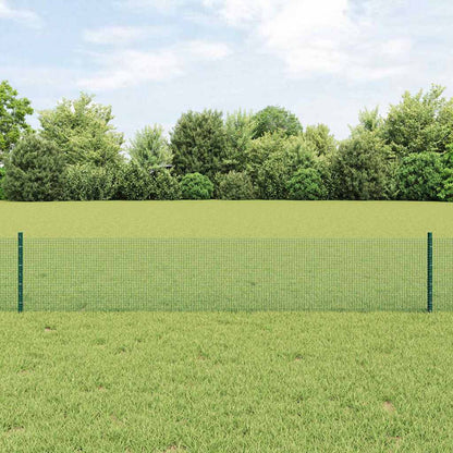 Recinzione con Posto Verde 0,4 x 10 m Acciaio e PVC