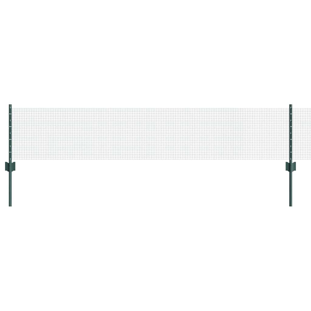Recinzione con Posto Verde 0,4 x 10 m Acciaio e PVC