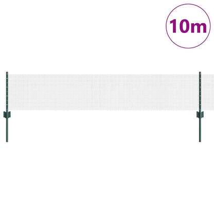 Recinzione con Posto Verde 0,4 x 10 m Acciaio e PVC