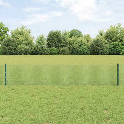 Recinzione con Posto Verde 0,4 x 10 m Acciaio e PVC