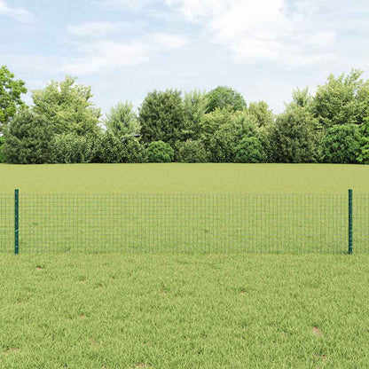 Recinzione con Posto Verde 0,4 x 10 m Acciaio e PVC