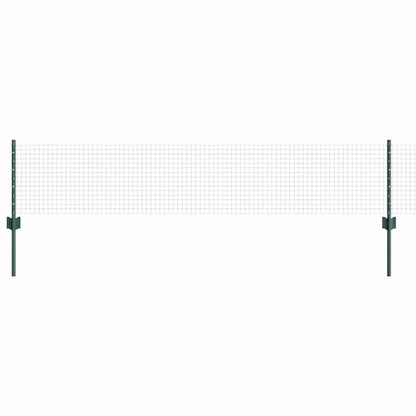Recinzione con Posto Verde 0,4 x 10 m Acciaio e PVC