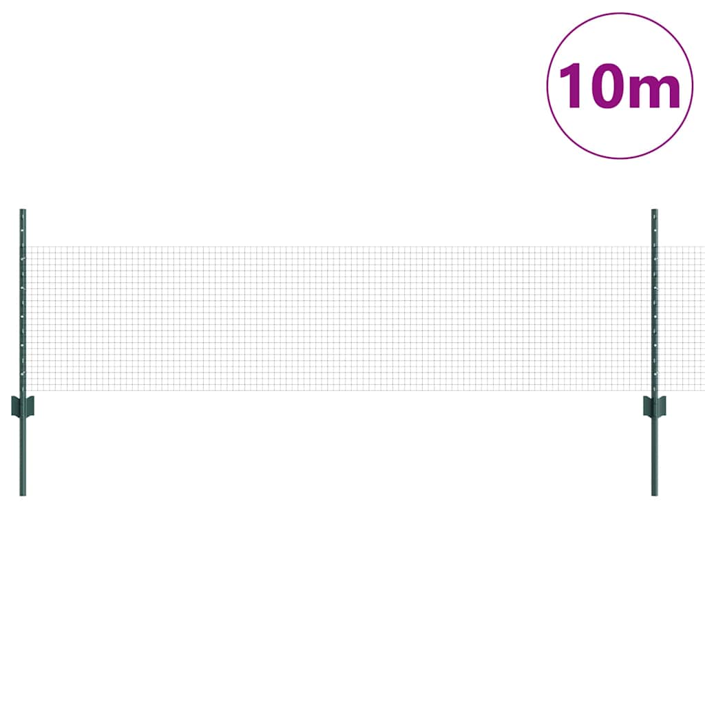Recinzione con Posto Verde 0,5 x 10 m Acciaio
