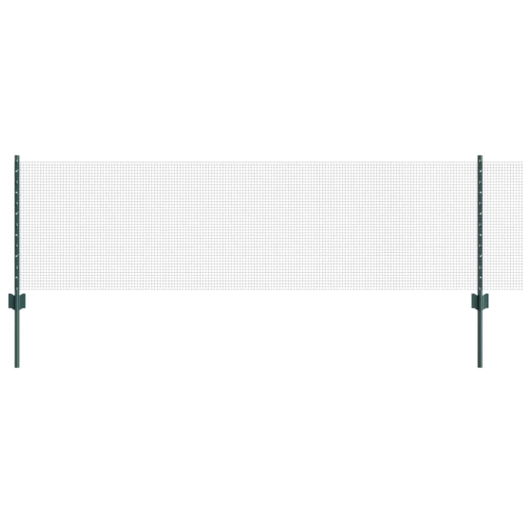 Recinzione con Posto Verde 0,6 x 10 m Acciaio e PVC