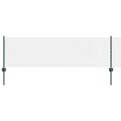 Recinzione con Posto Verde 0,6 x 10 m Acciaio e PVC