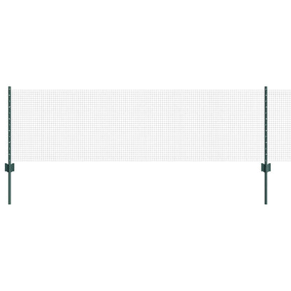 Recinzione con Posto Verde 0,6 x 10 m Acciaio e PVC