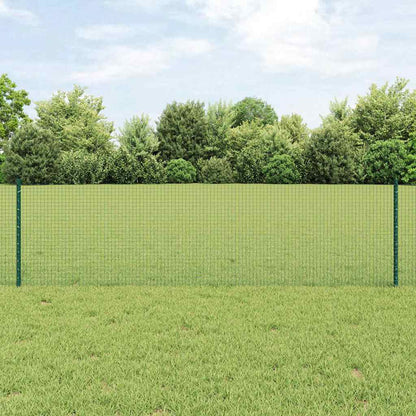 Recinzione con Posto Verde 0,6 x 10 m Acciaio e PVC