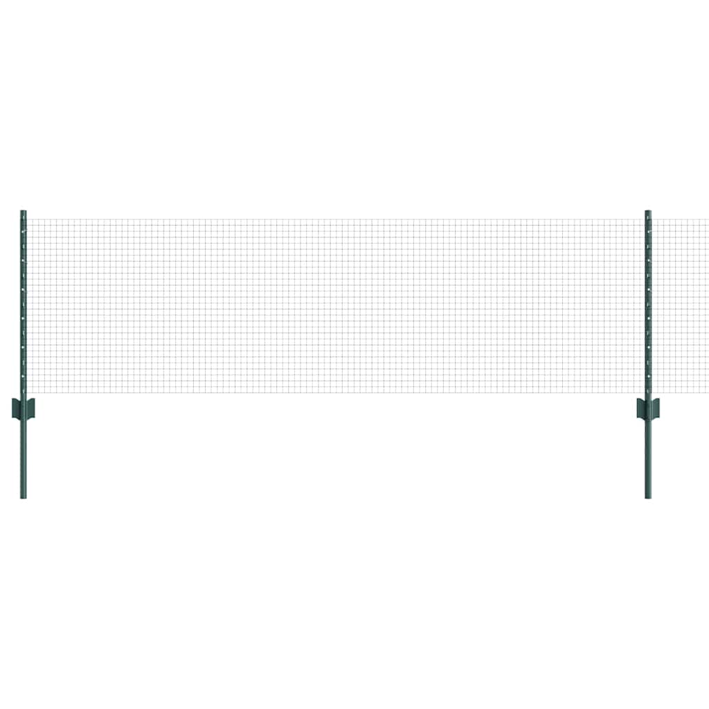 Recinzione con Posto Verde 0,6 x 10 m Acciaio e PVC