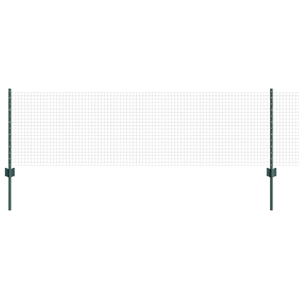 Recinzione con Posto Verde 0,6 x 10 m Acciaio e PVC
