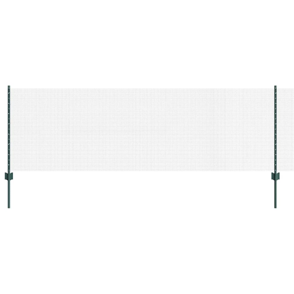 Recinzione con Posto Verde 0,8 x 10 m Acciaio e PVC