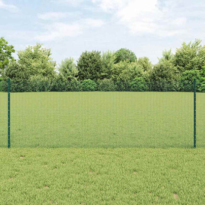 Recinzione con Posto Verde 0,8 x 10 m Acciaio e PVC