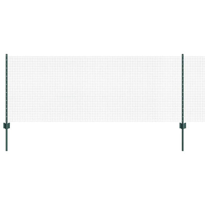 Recinzione con Posto Verde 0,8 x 10 m Acciaio e PVC