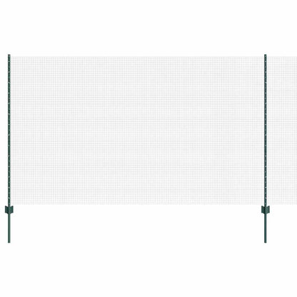 Recinzione con Posto Verde 1,4 x 10 m Acciaio e PVC