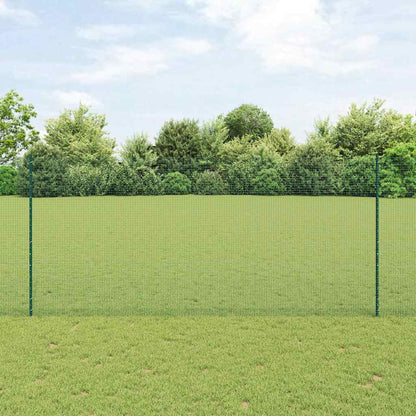 Recinzione con Posto Verde 1,4 x 10 m Acciaio e PVC