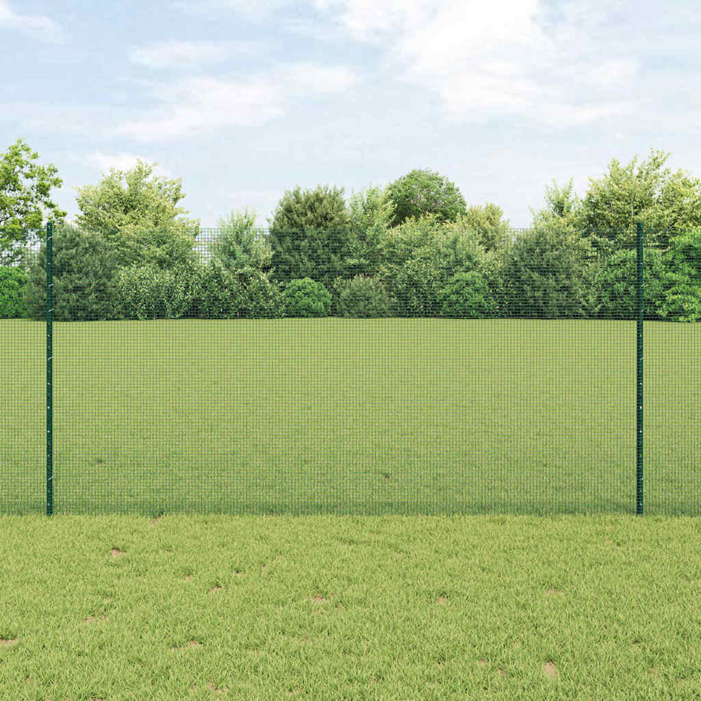 Recinzione con Posto Verde 1,2 x 25 m Acciaio e PVC