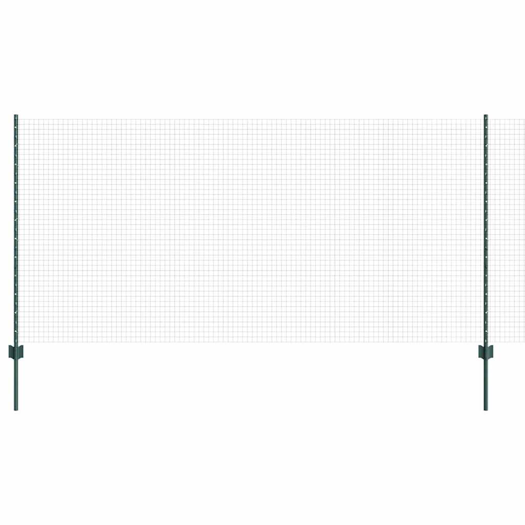 Recinzione con Posto Verde 1,2 x 25 m Acciaio e PVC