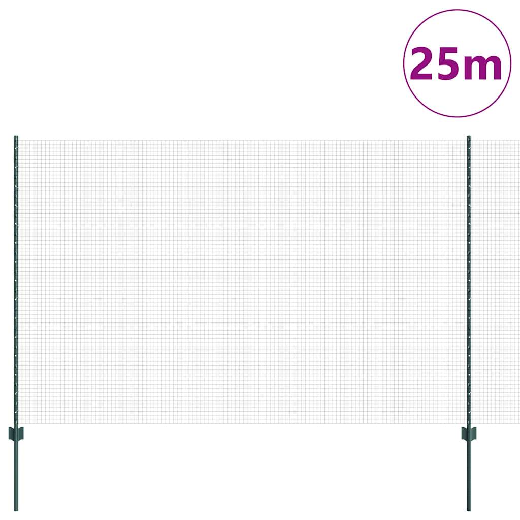 Recinzione con Posto Verde 1,5 x 25 m Acciaio
