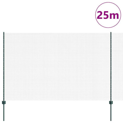 Recinzione con Posto Verde 1,5 x 25 m Acciaio
