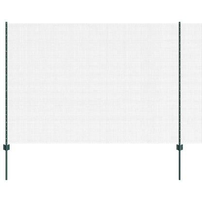 Recinzione con Posto Verde 1,6 x 25 m Acciaio e PVC