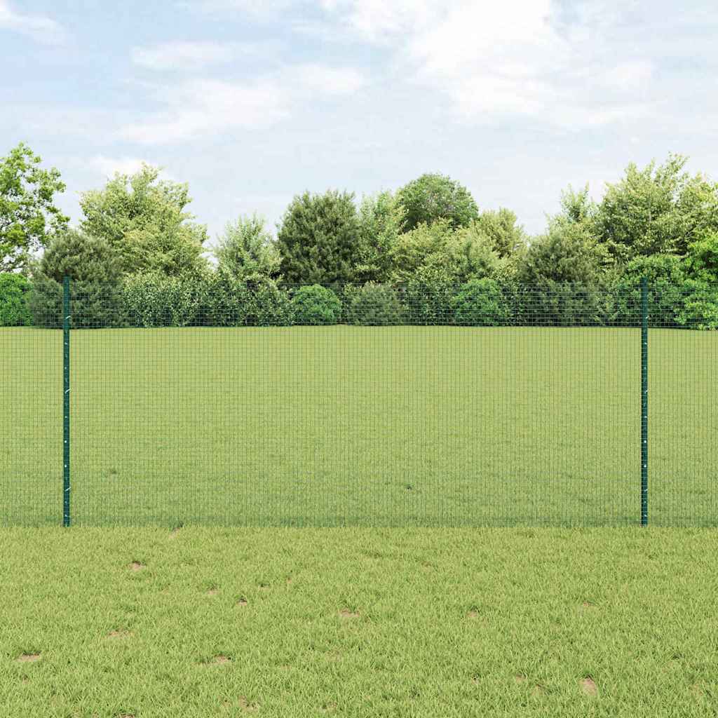 Recinzione con Posto Verde 1 x 50 m Acciaio e PVC