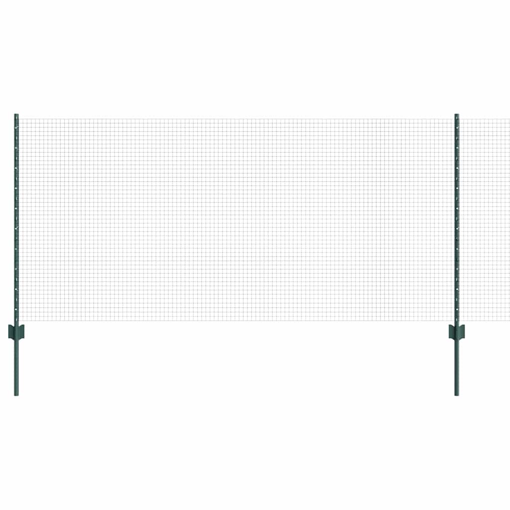Recinzione con Posto Verde 1 x 50 m Acciaio e PVC
