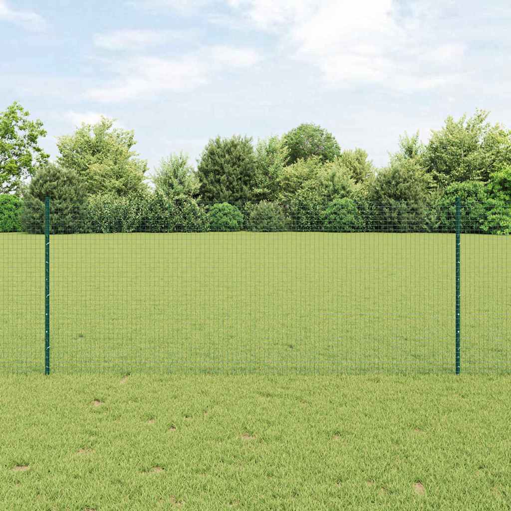 Recinzione con Posto Verde 1 x 50 m Acciaio e PVC