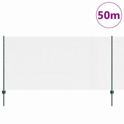 Recinzione con Posto Verde 1,2 x 50 m Acciaio e PVC