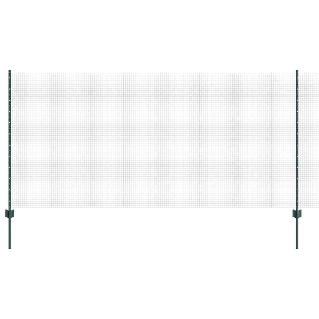 Recinzione con Posto Verde 1,2 x 50 m Acciaio e PVC