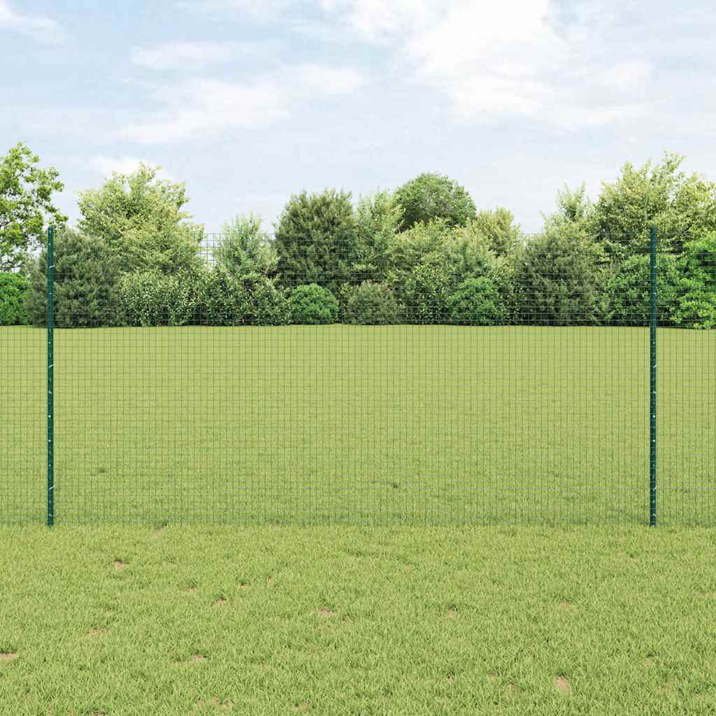 Recinzione con Posto Verde 1,2 x 50 m Acciaio e PVC