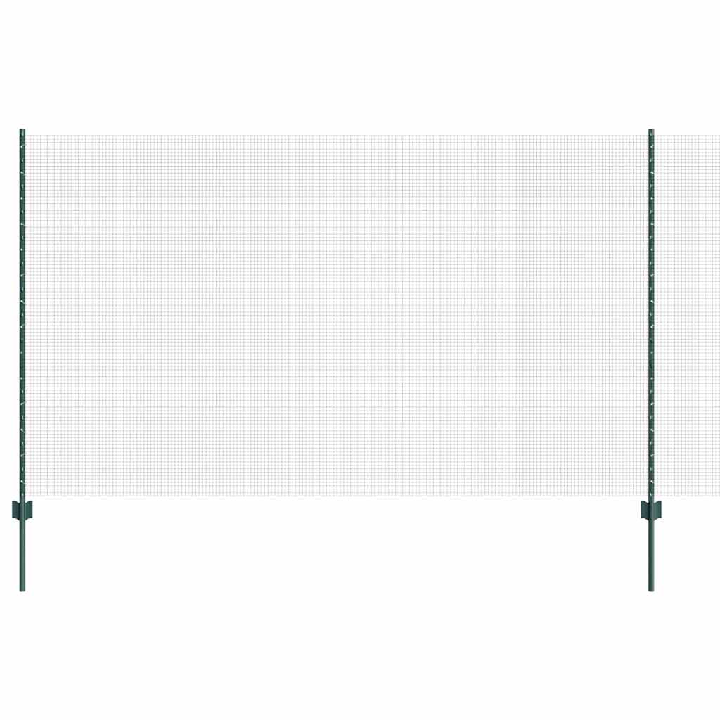 Recinzione con Posto Verde 1,4 x 50 m Acciaio e PVC