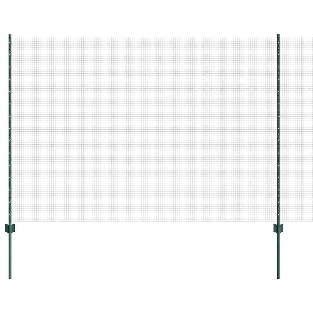 Recinzione con Posto Verde 1,5 x 50 m Acciaio e PVC