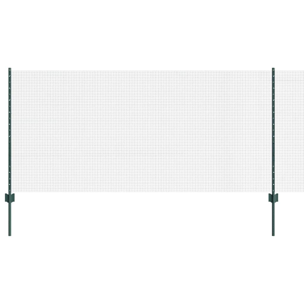 Recinzione con Posto Verde 1 x 100 m Acciaio e PVC