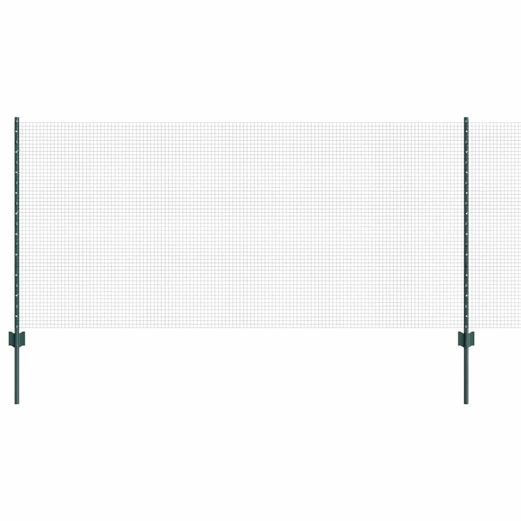 Recinzione con Posto Verde 1 x 100 m Acciaio e PVC