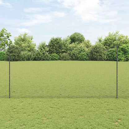 Recinzione con Posto Grigio 1,5 x 25 m Acciaio