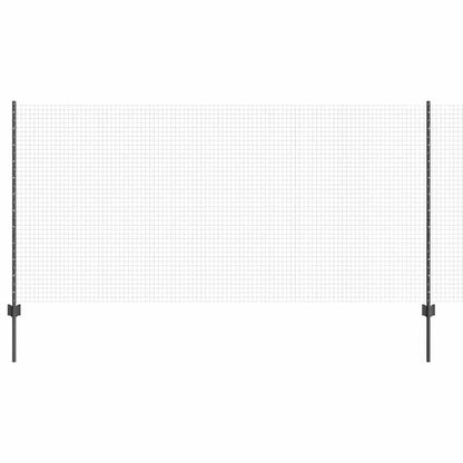 Recinzione con Posto Grigio 1,2 x 50 m Acciaio e PVC