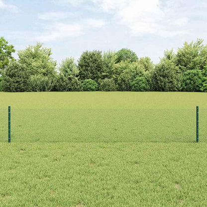 Recinzione con Posto Verde 0,4 x 10 m Acciaio e PVC