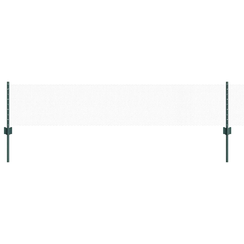 Recinzione con Posto Verde 0,4 x 10 m Acciaio e PVC