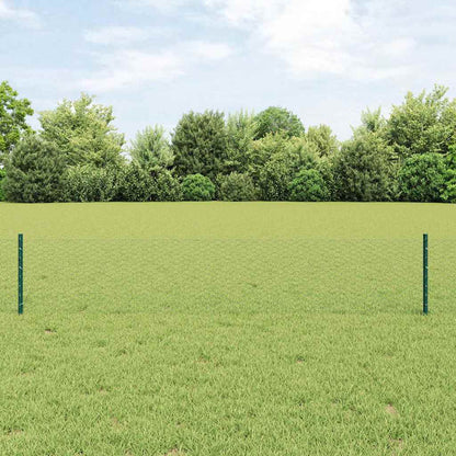 Recinzione con Posto Verde 0,4 x 10 m Acciaio e PVC