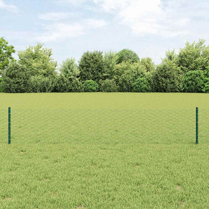 Recinzione con Posto Verde 0,4 x 10 m Acciaio e PVC