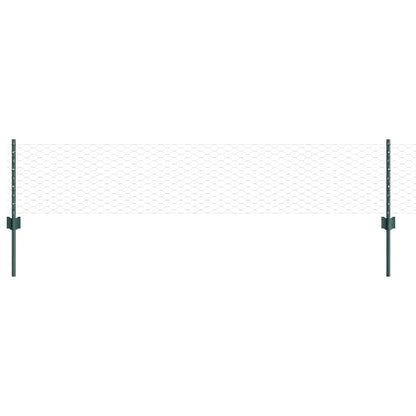 Recinzione con Posto Verde 0,4 x 10 m Acciaio e PVC