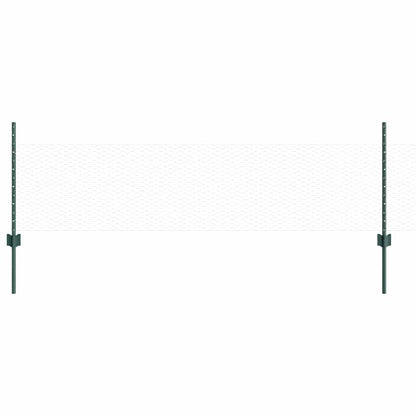 Recinzione con Posto Verde 0,5 x 10 m Acciaio e PVC