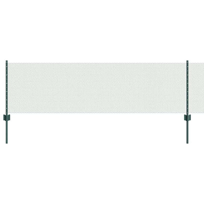 Recinzione con Posto Verde 0,6 x 10 m Acciaio e PVC