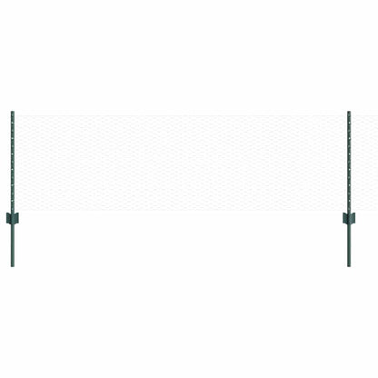 Recinzione con Posto Verde 0,6 x 10 m Acciaio e PVC