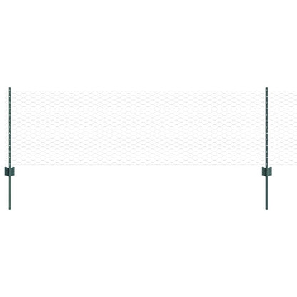 Recinzione con Posto Verde 0,6 x 10 m Acciaio e PVC