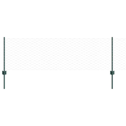 Recinzione con Posto Verde 0,6 x 10 m Acciaio e PVC