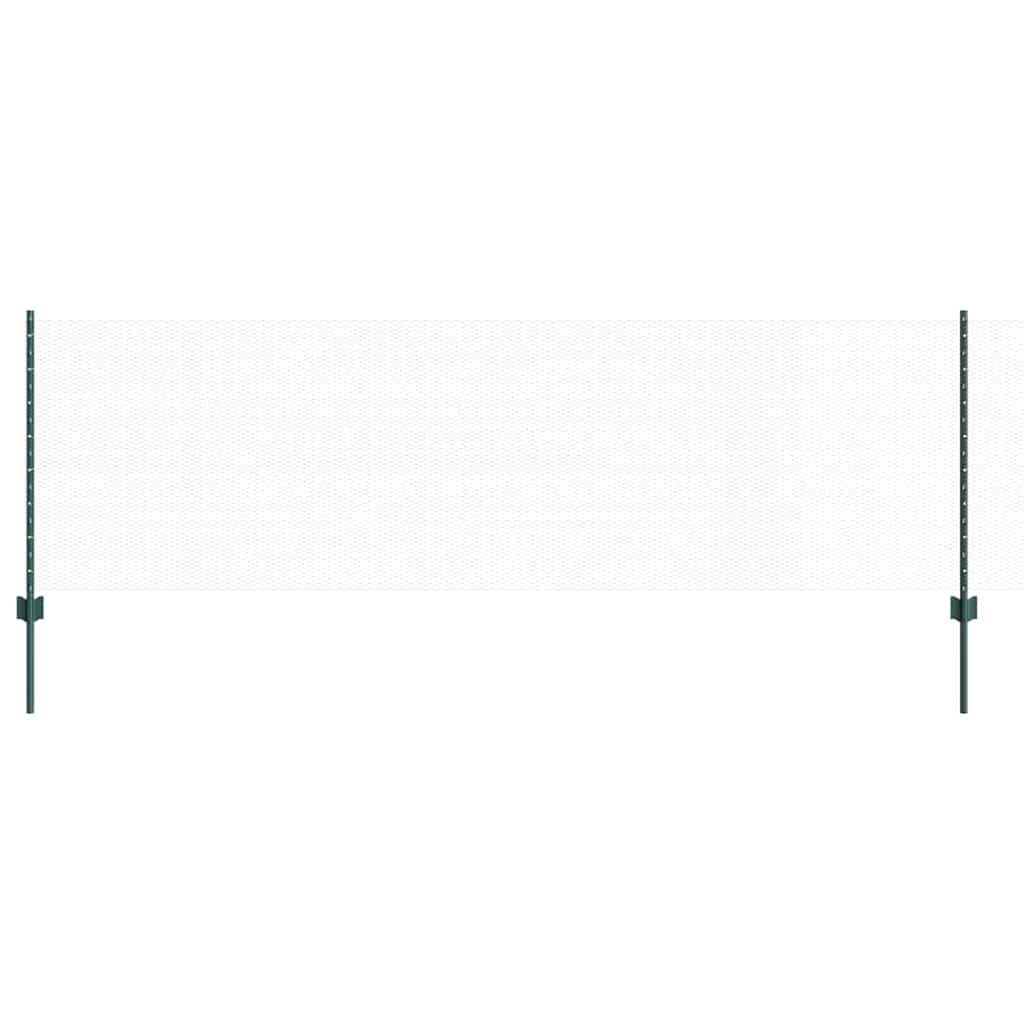 Recinzione con Posto Verde 0,8 x 10 m Acciaio e PVC