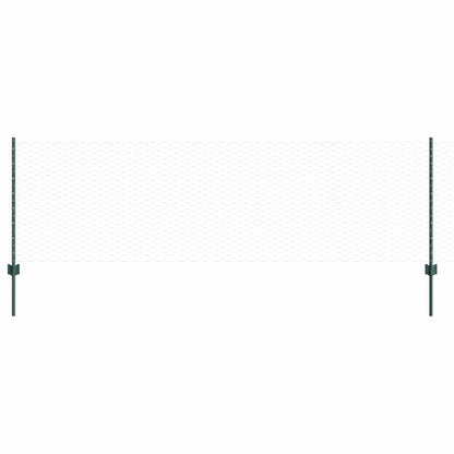 Recinzione con Posto Verde 0,8 x 10 m Acciaio e PVC