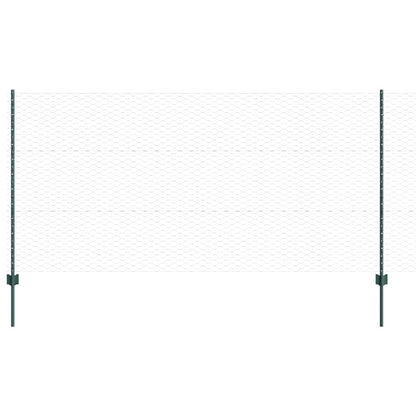 Recinzione con Posto Verde 1,2 x 10 m Acciaio e PVC