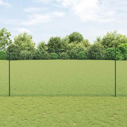 Recinzione con Posto Verde 1,4 x 10 m Acciaio e PVC